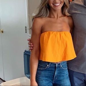Aritzia Strapless Blouse
